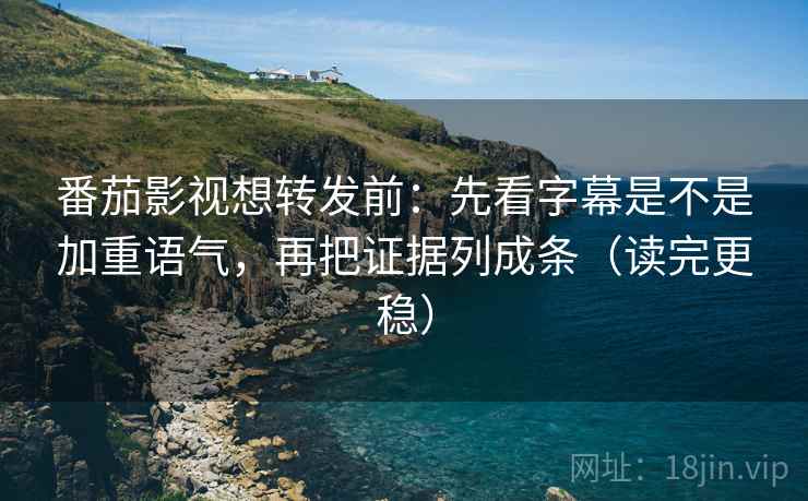 番茄影视想转发前：先看字幕是不是加重语气，再把证据列成条（读完更稳）  第2张
